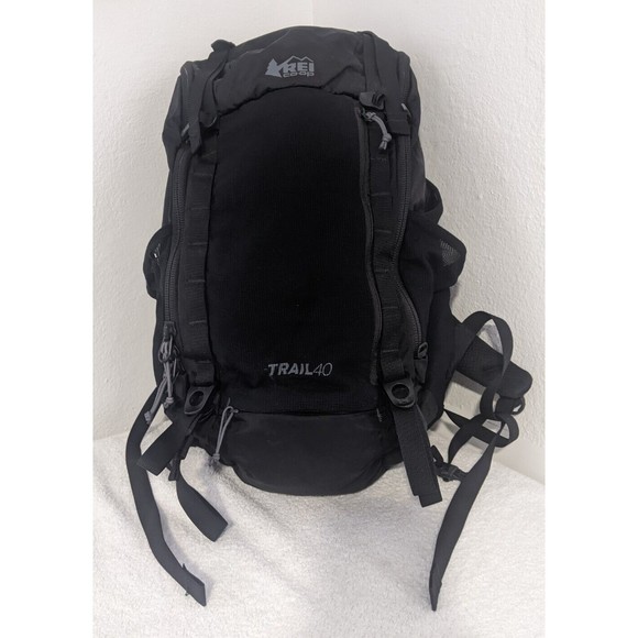 REI Bags Rei Trail All Black 4 Liter Hiking Outdoor Backpack Pack W
